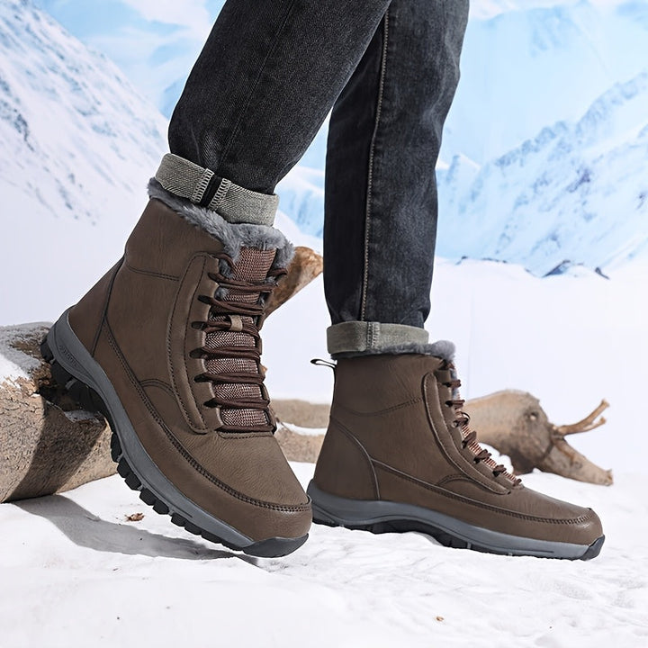 Heather | Lace-Up Winter Ankle Snow Boots Women