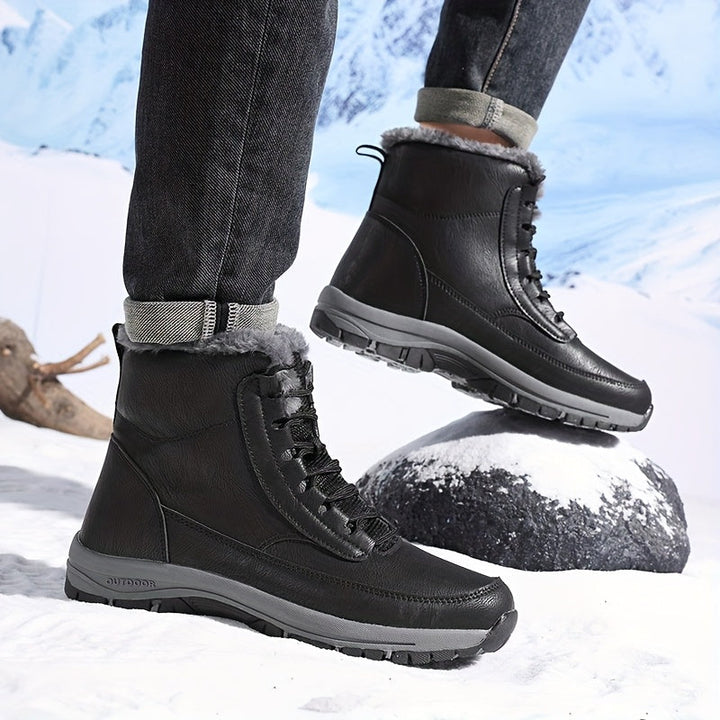 Heather | Lace-Up Winter Ankle Snow Boots Women