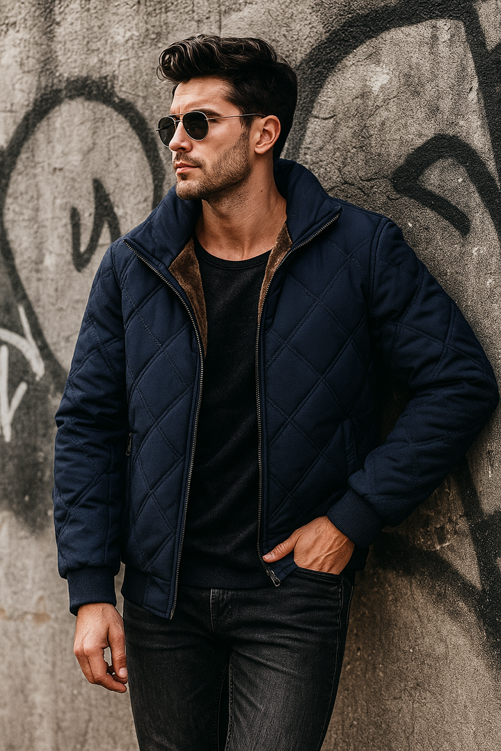 Isaac | Diamond Quilted Winter Mens Puffer Jacket