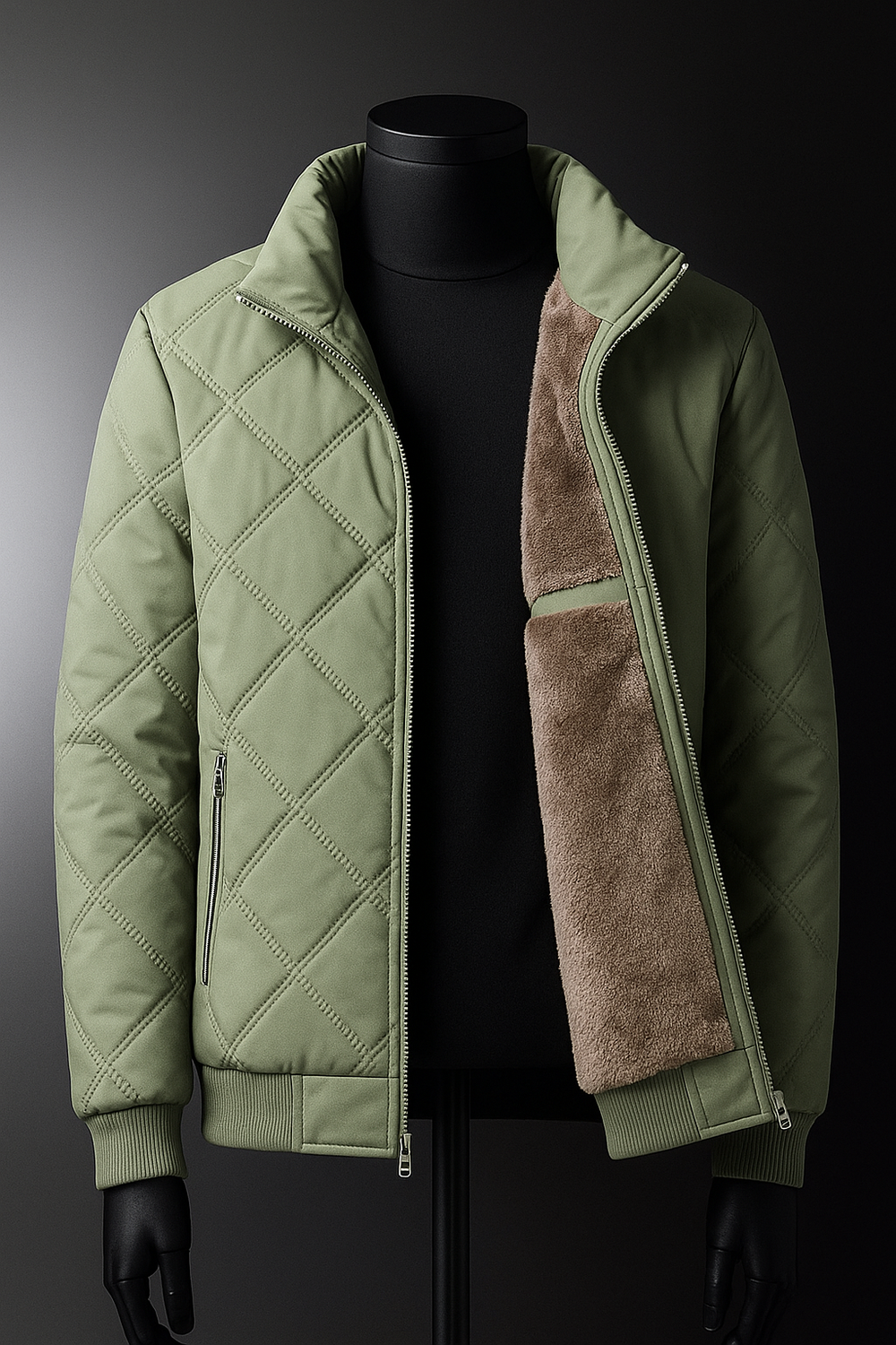 Isaac | Diamond Quilted Winter Mens Puffer Jacket