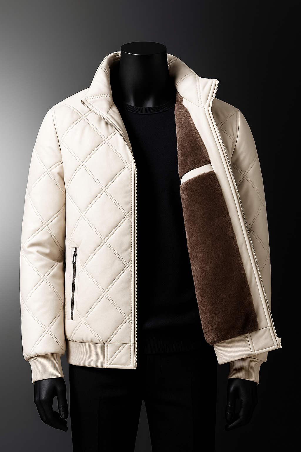 Isaac | Diamond Quilted Winter Mens Puffer Jacket