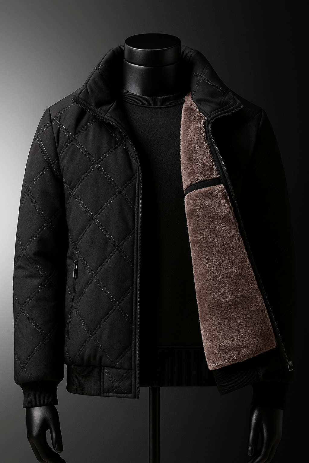Isaac | Diamond Quilted Winter Mens Puffer Jacket
