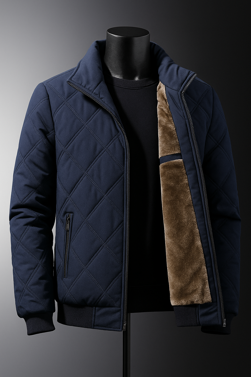 Isaac | Diamond Quilted Winter Mens Puffer Jacket