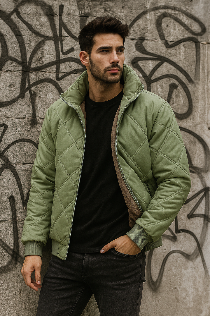 Isaac | Diamond Quilted Winter Mens Puffer Jacket