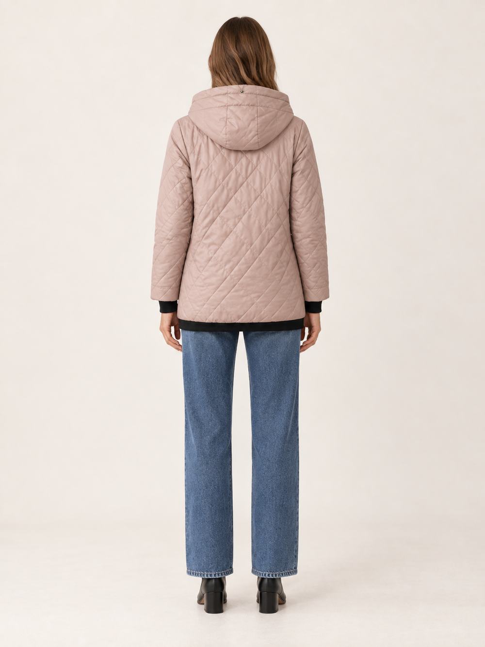Isabella | Timeless Diamond Quilted Hooded Puffer Jacket Women