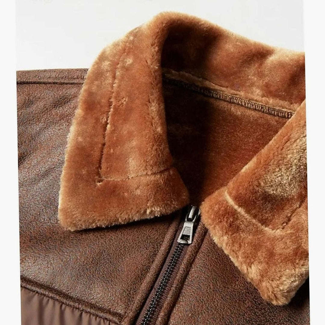 James | Quilted Mens Puffer Jacket With Plush Collar