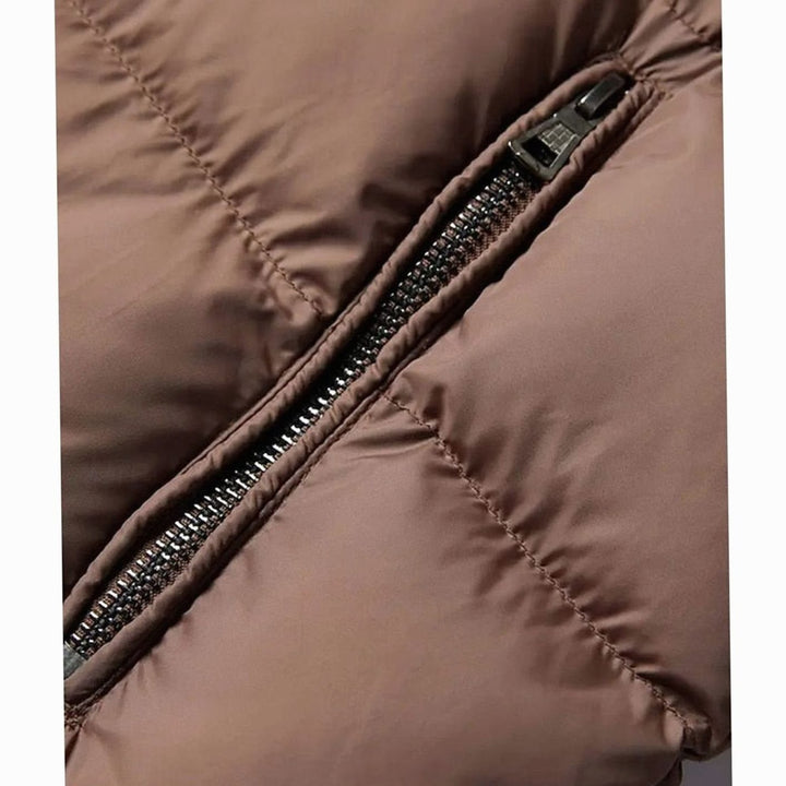 James | Quilted Mens Puffer Jacket With Plush Collar