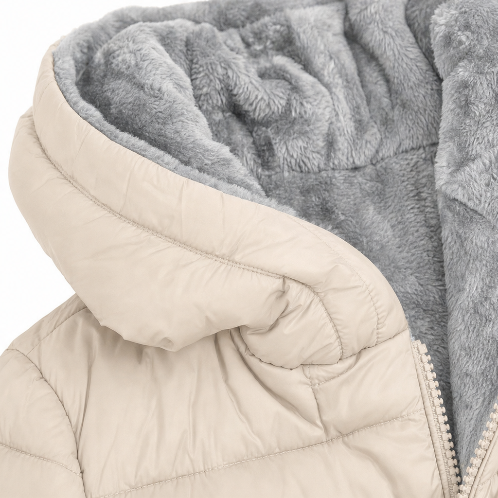 Janet | Polished Quilted Hooded Puffer Jacket Women