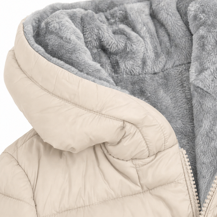 Janet | Polished Quilted Hooded Puffer Jacket Women