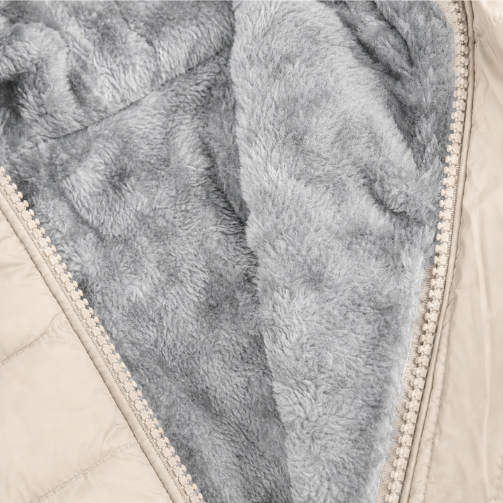 Janet | Polished Quilted Hooded Puffer Jacket Women