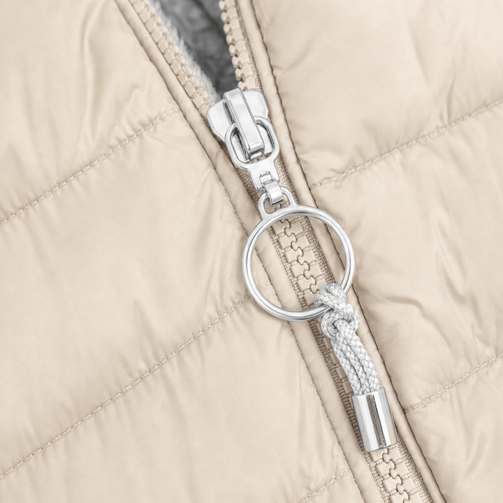 Janet | Polished Quilted Hooded Puffer Jacket Women