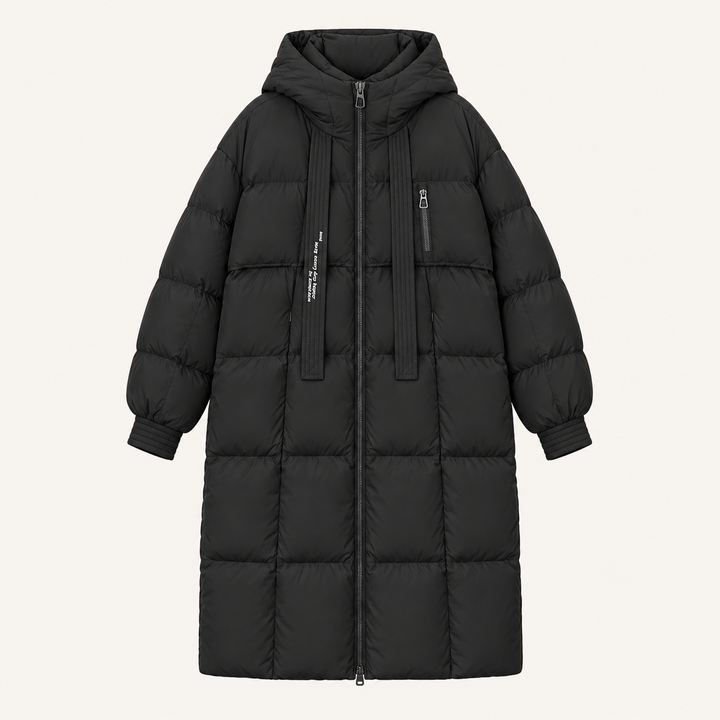 Janice | Long Hooded Quilted Puffer Jacket Women