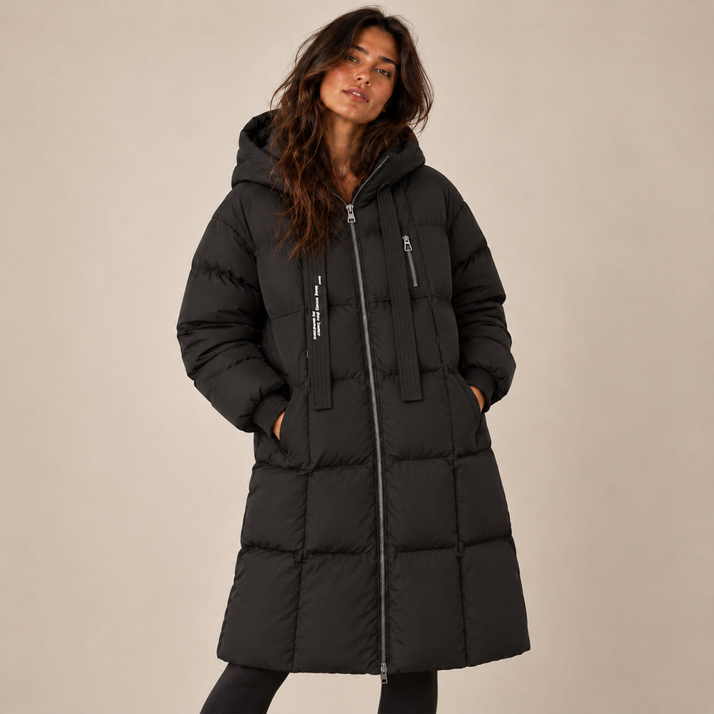 Janice | Long Hooded Quilted Puffer Jacket Women