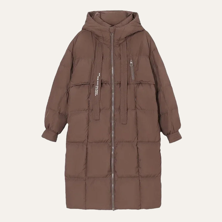 Janice | Long Hooded Quilted Puffer Jacket Women
