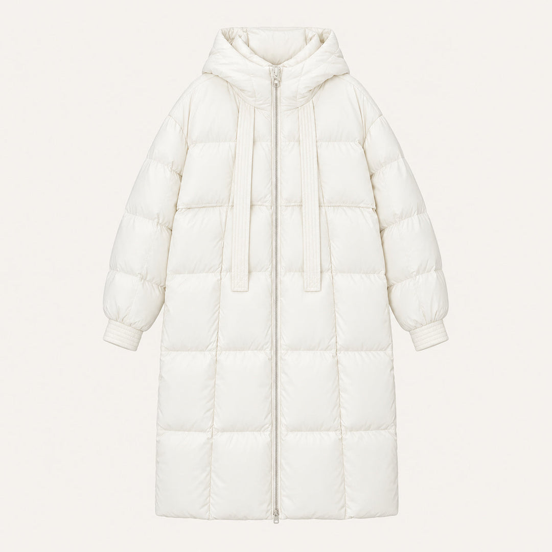 Janice | Long Hooded Quilted Puffer Jacket Women
