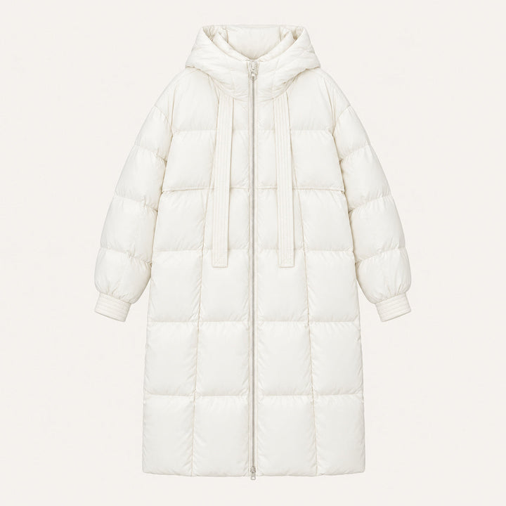 Janice | Long Hooded Quilted Puffer Jacket Women