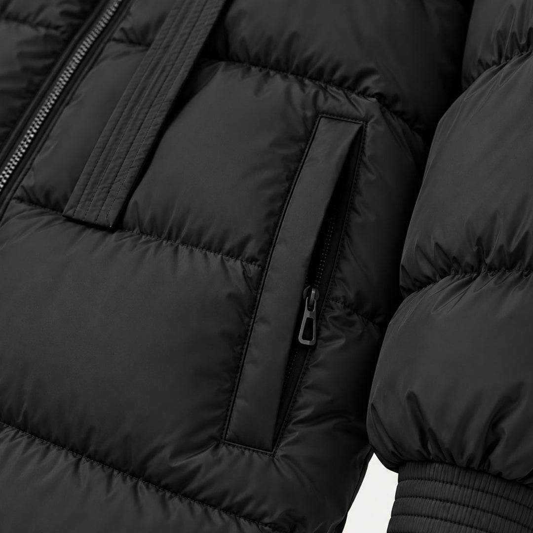 Janice | Long Hooded Quilted Puffer Jacket Women