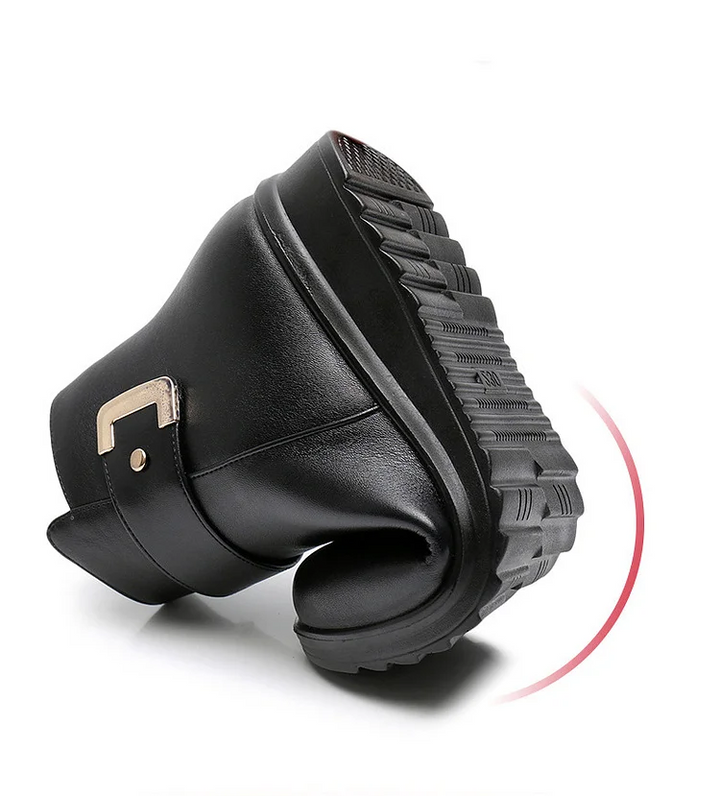 Janice | Low Wedge Ankle Snow Boots Women