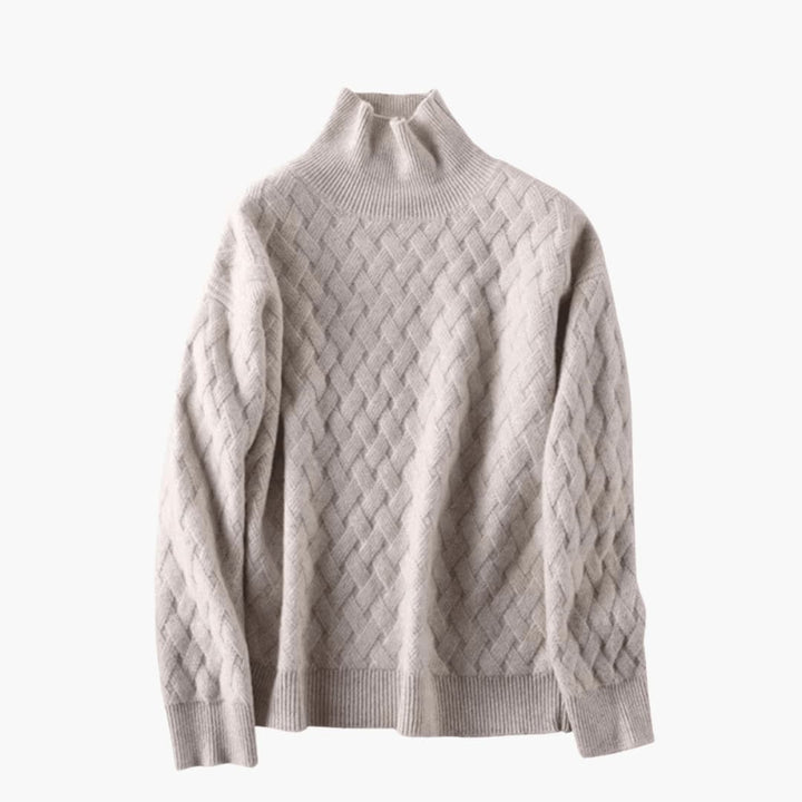 Jean | Effortless Oversized Cable Knit Turtleneck Sweater