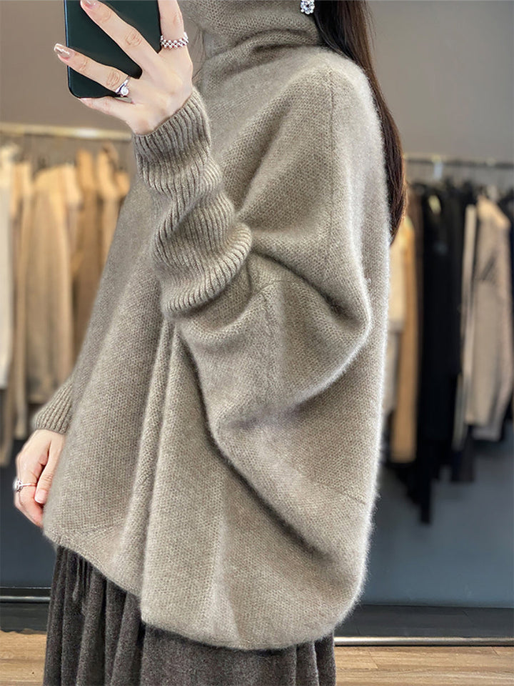 Jennifer | Effortless Oversized Batwing Sleeve Turtleneck Sweater