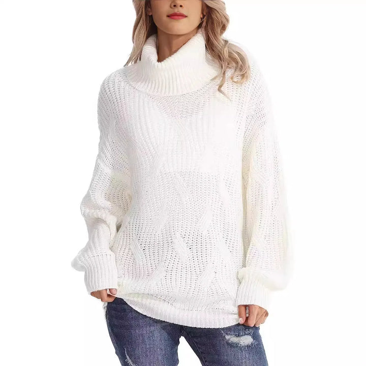 Jessica | Classic Oversized Turtleneck Chunky Cable Knit Sweater