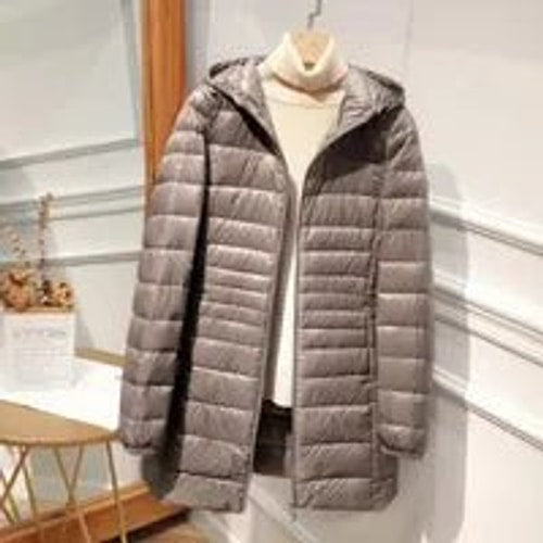 Jessica | Cozy Longline Hooded Puffer Jacket Women