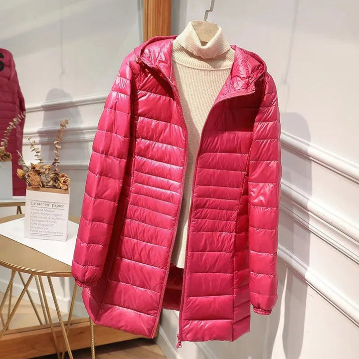 Jessica | Cozy Longline Hooded Puffer Jacket Women