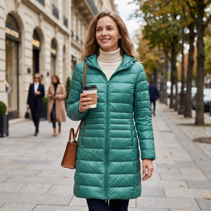 Jessica | Cozy Longline Hooded Puffer Jacket Women