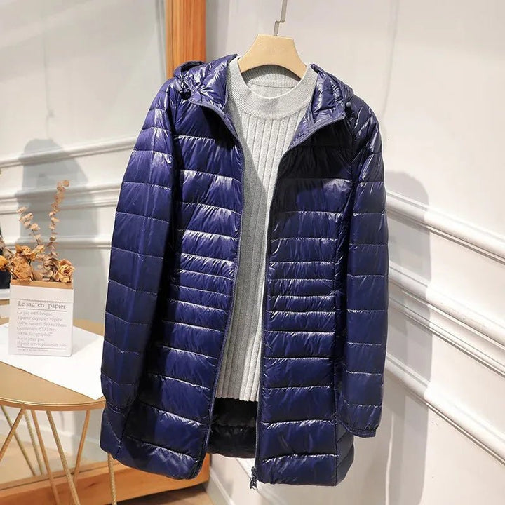 Jessica | Cozy Longline Hooded Puffer Jacket Women
