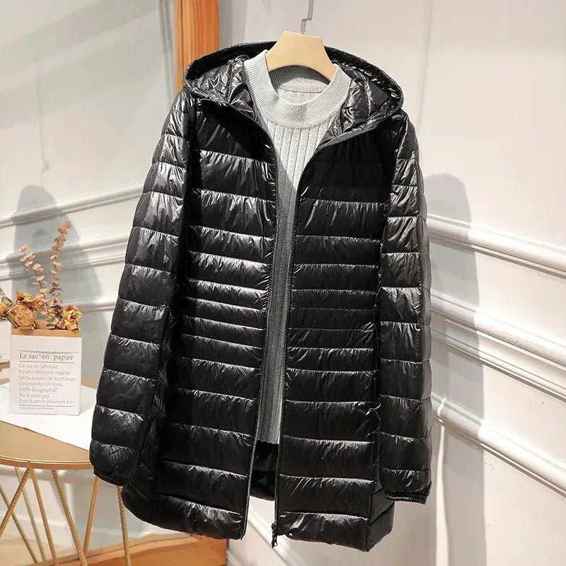 Jessica | Cozy Longline Hooded Puffer Jacket Women