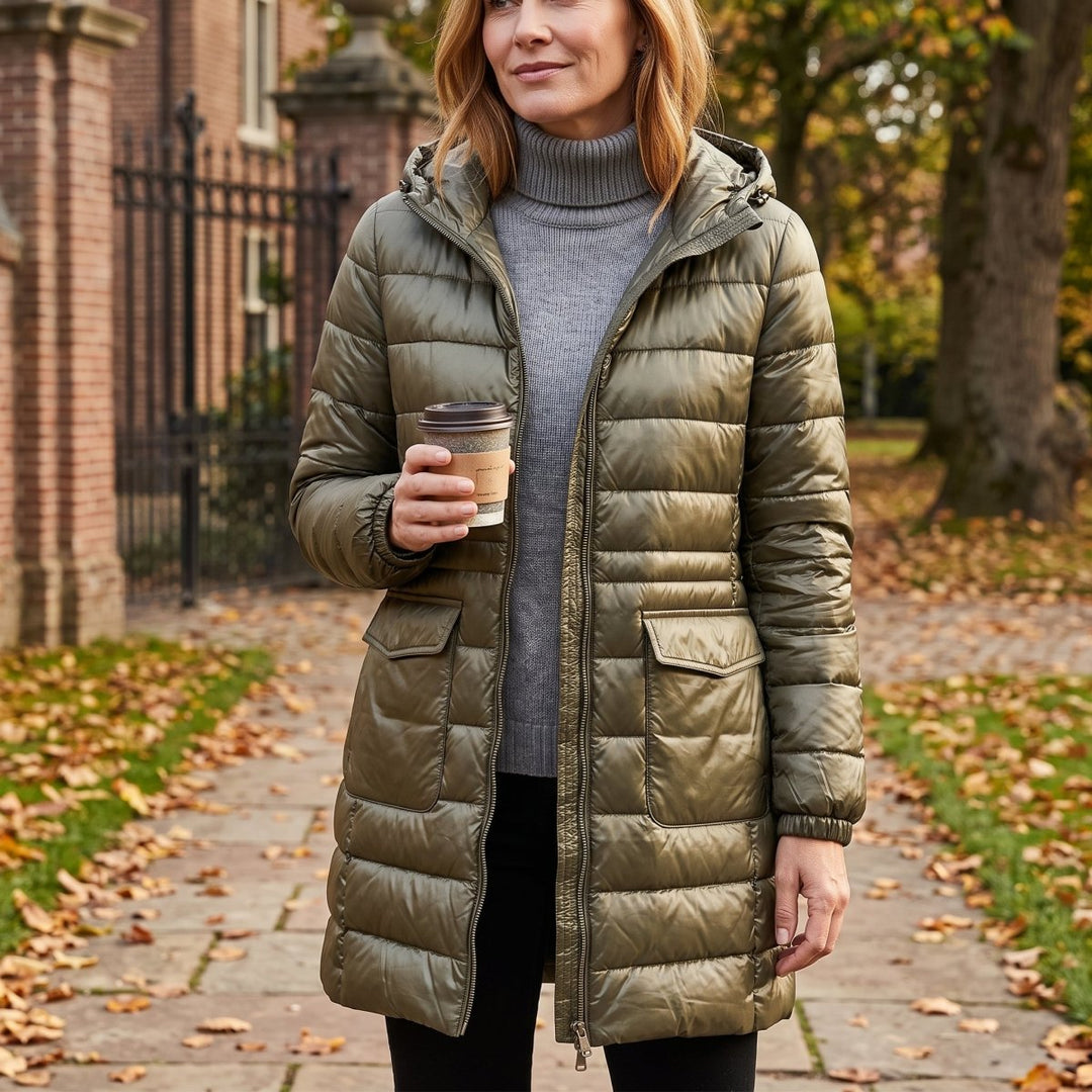 Jessica | Cozy Longline Hooded Puffer Jacket Women