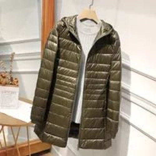 Jessica | Cozy Longline Hooded Puffer Jacket Women