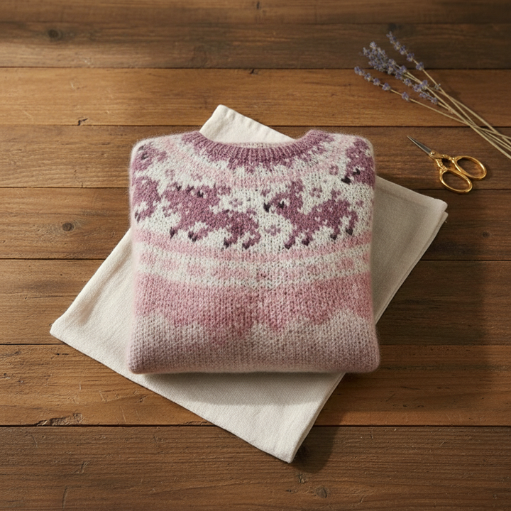 Joan | Reindeer Crew Neck Christmas Sweater Women