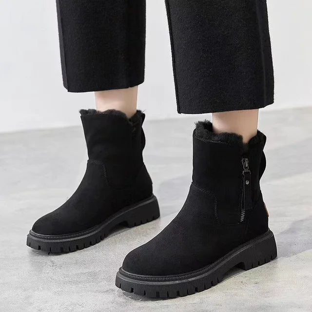 Joan | Side Zip Winter Snow Boots Women