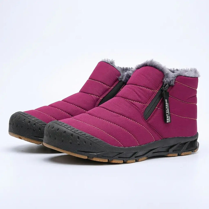 John | Quilted Side Zip Mens Snow Boots