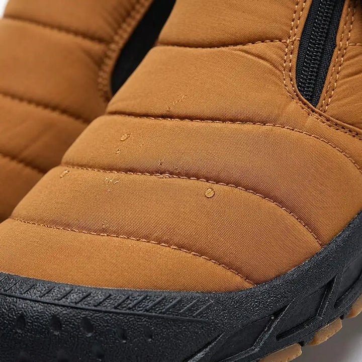 John | Quilted Side Zip Mens Snow Boots