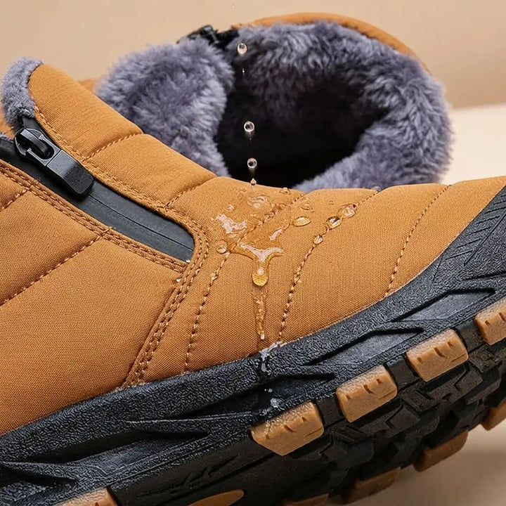 John | Quilted Side Zip Mens Snow Boots