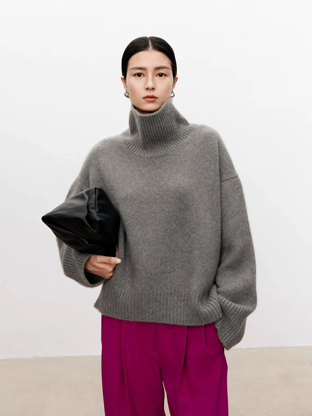 Joyce | Chic Oversized Drop Shoulder Turtleneck Sweater