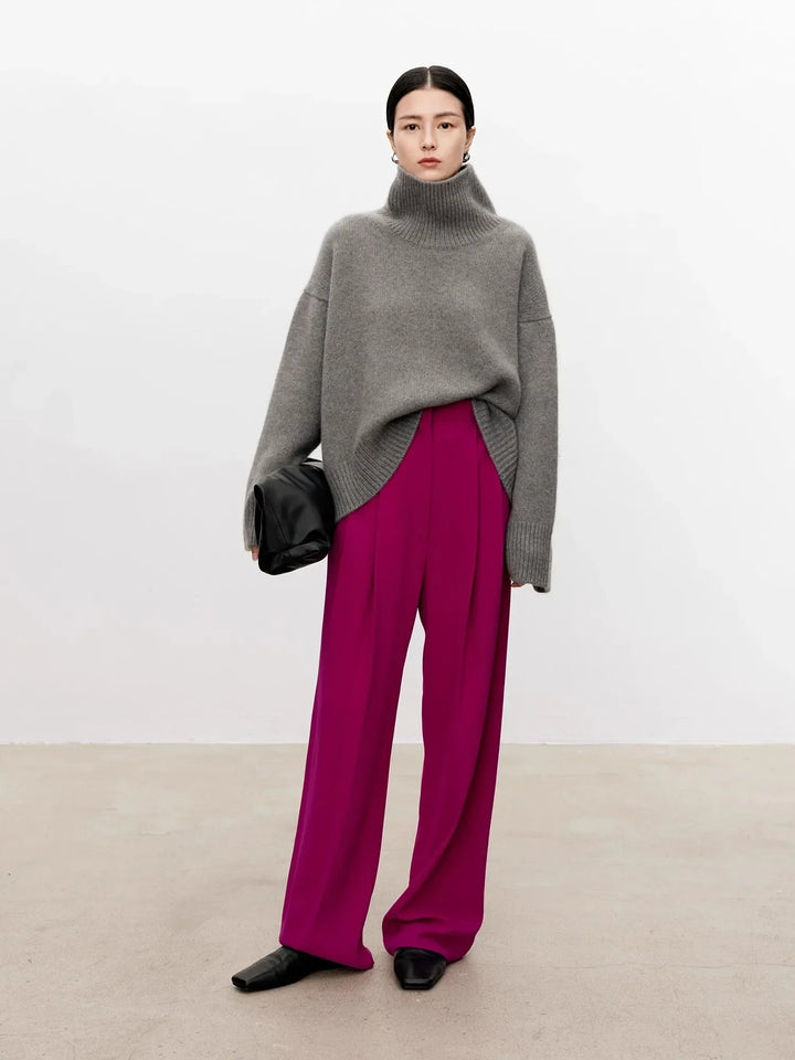 Joyce | Chic Oversized Drop Shoulder Turtleneck Sweater
