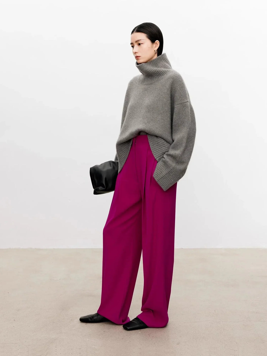 Joyce | Chic Oversized Drop Shoulder Turtleneck Sweater