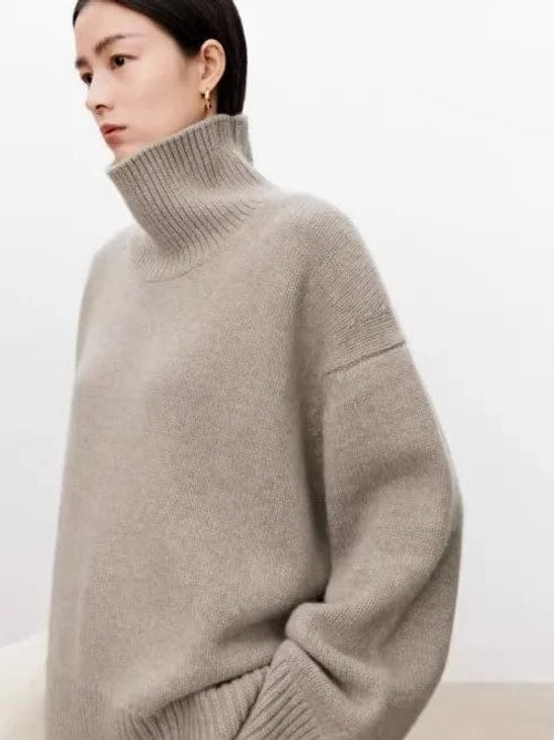 Joyce | Chic Oversized Drop Shoulder Turtleneck Sweater