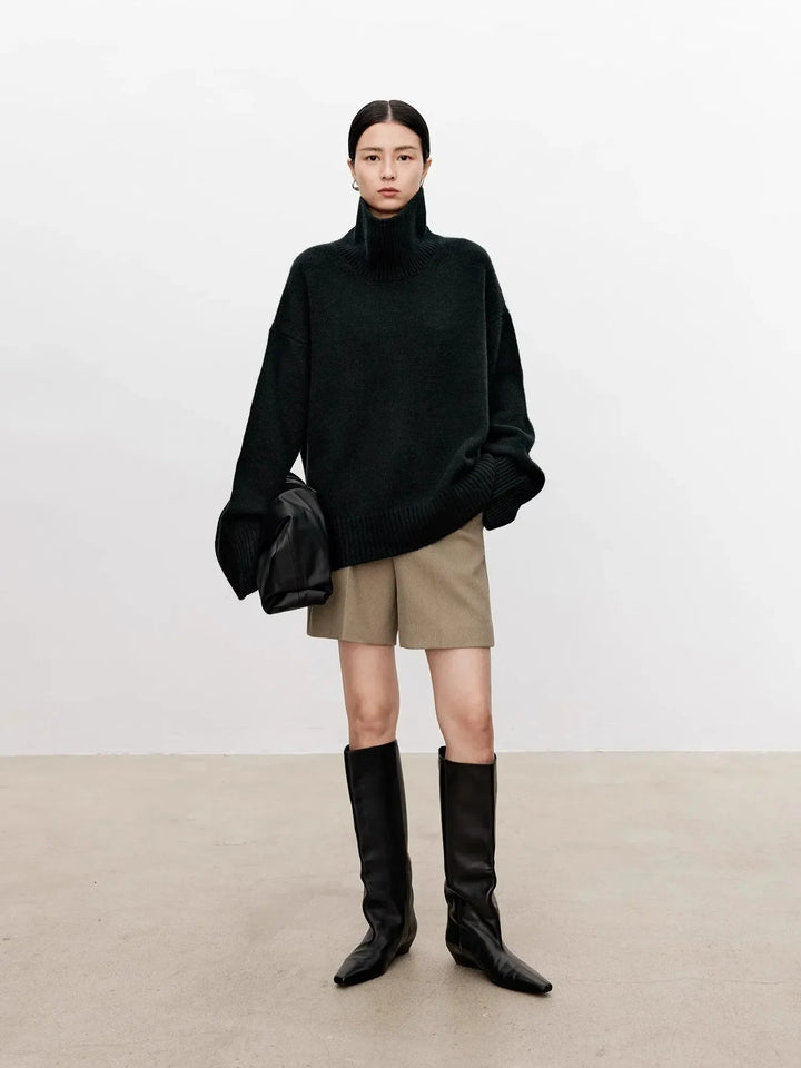 Joyce | Chic Oversized Drop Shoulder Turtleneck Sweater