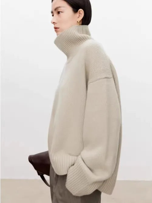 Joyce | Chic Oversized Drop Shoulder Turtleneck Sweater