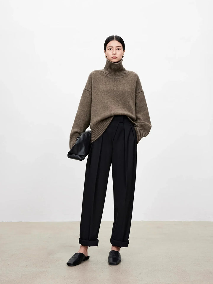 Joyce | Chic Oversized Drop Shoulder Turtleneck Sweater