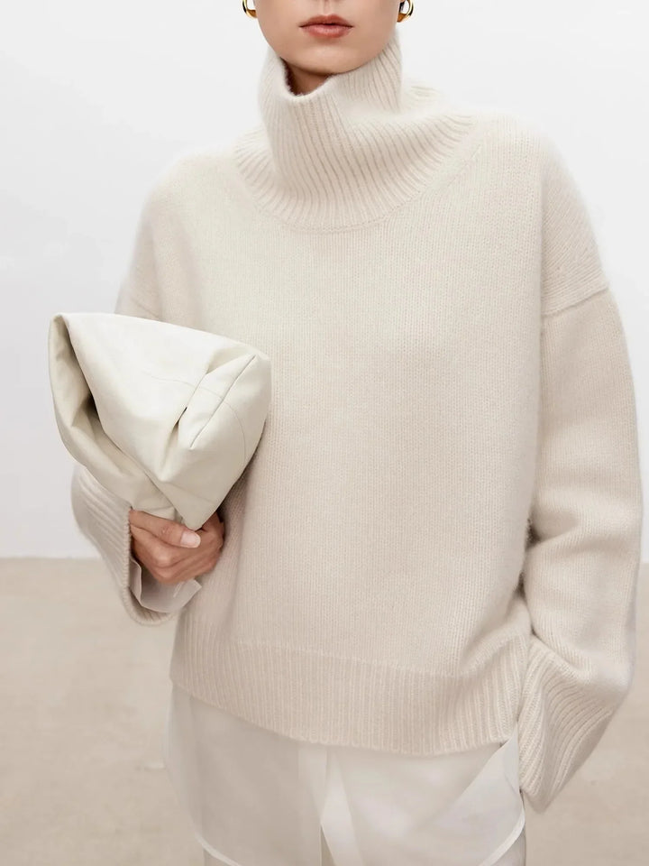 Joyce | Chic Oversized Drop Shoulder Turtleneck Sweater