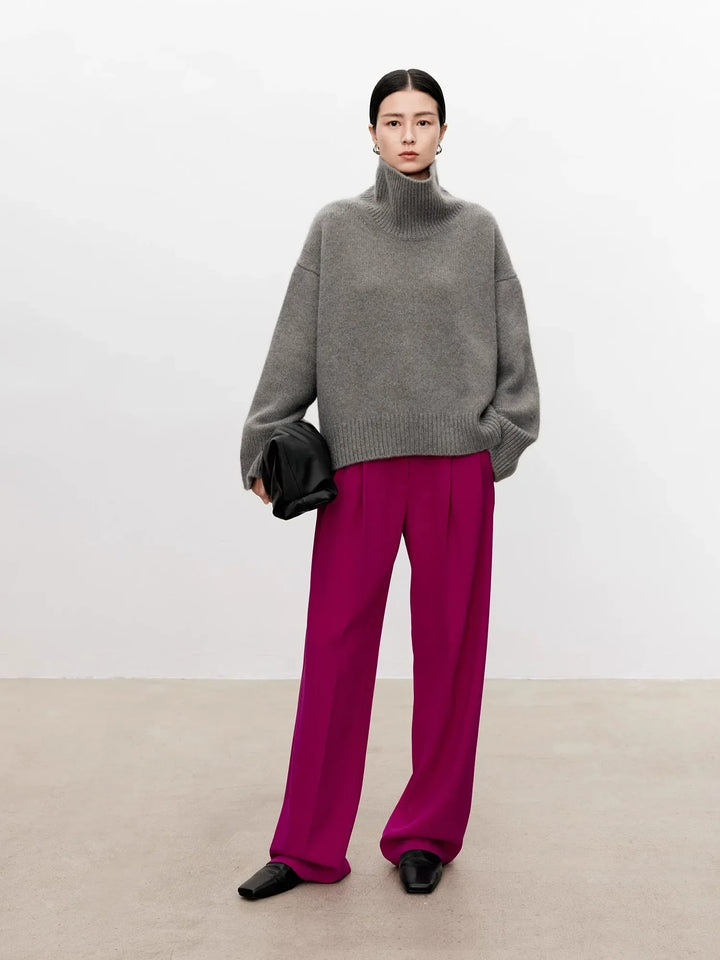 Joyce | Chic Oversized Drop Shoulder Turtleneck Sweater