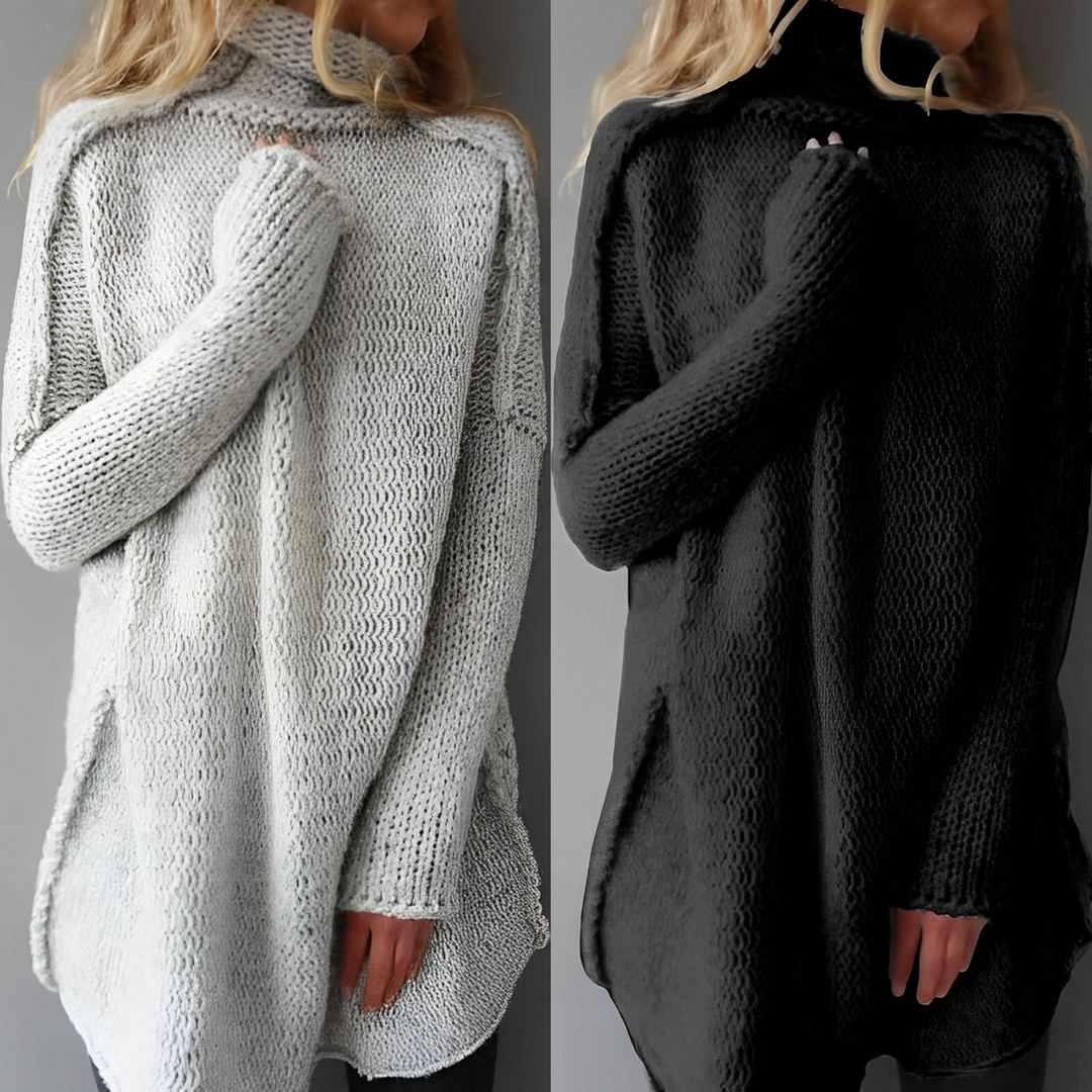 Julia | Oversized Chunky Knit Turtleneck Sweater