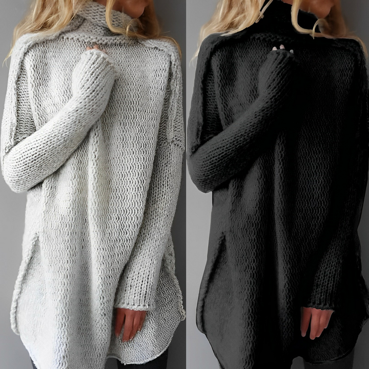 Julia | Oversized Chunky Knit Turtleneck Sweater