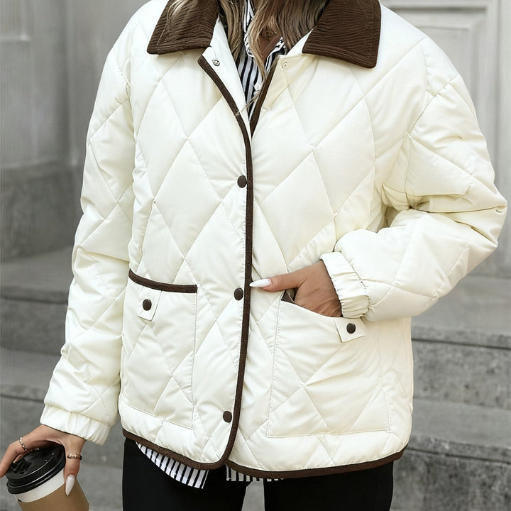 Julie | Elegant Diamond Quilted Puffer Jacket Women