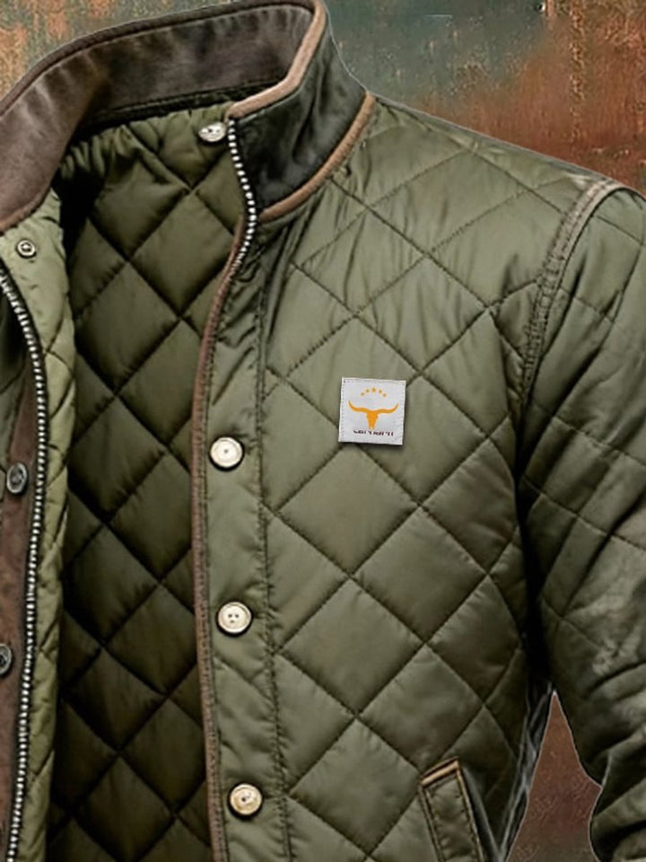 Justin | Classic Diamond Quilted Mens Puffer Jacket